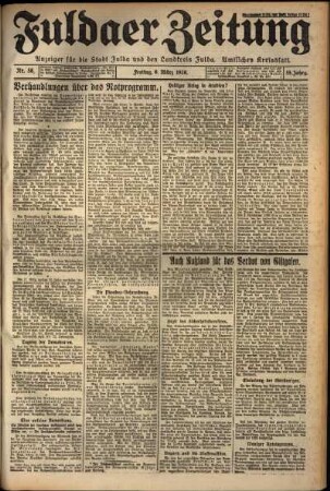 Ausgabe vom Freitag, den 09. März 1928.