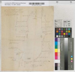 Entwurf des Troisdorfer Banndistrikts [mit Angabe der Grenzpunkte].