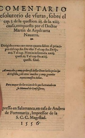 Comentario resolutorio de usuras