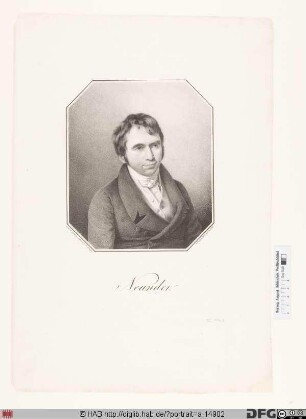 Bildnis August (Johann Wilhelm) Neander (eig. David Mendel)