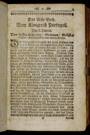 Das Erste Buch. Vom Königreich Portugall.