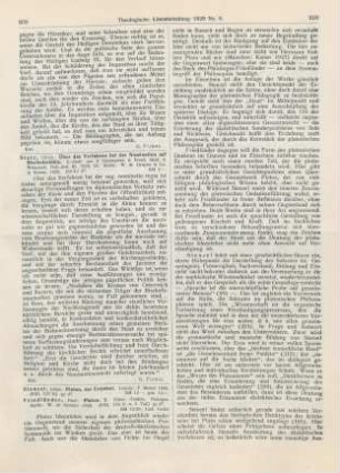 209-212 [Rezension] Stenzel, Julius, Platon, der Erzieher