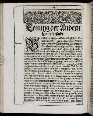 Rettung der Andern Hauptursache.