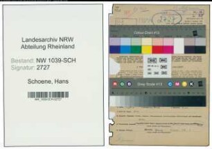 Entnazifizierung Hans Schoene , geb. 27.06.1904 (Jurist)