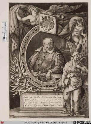 Bildnis Georg Friedrich, Markgraf von Brandenburg zu Ansbach u. Bayreuth (reg. 1556-1603)