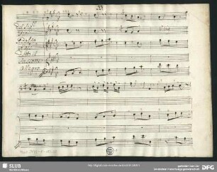 Tito Vespasiano. Excerpts - Mus.2477-F-110,33 : S, strings, bc