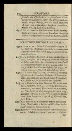 Scriptores Historiae Naturalis