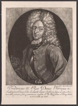 Porträt Friedrich IV., König von Dänemark und Norwegen (1671-1730)