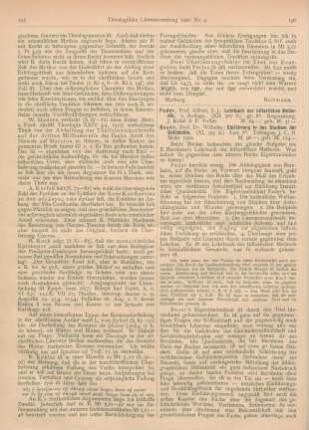 196-197 [Rezension] Bauer, Wilhelm, Einführung in das Studium der Geschichte