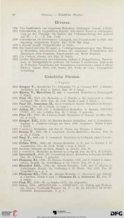 Diversa (Nr. 1286-1292)