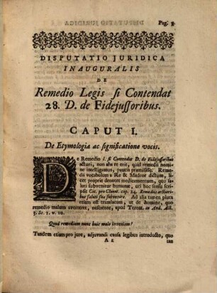 Disputatio Iuridica Inauguralis, De Remedio Legis si Contendat 28. D. De Fideiussoribus