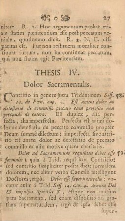 Thesis IV. Dolor sacramentalis.