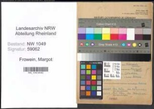 Entnazifizierung Margot Frowein , geb. 06.03.1913 ()