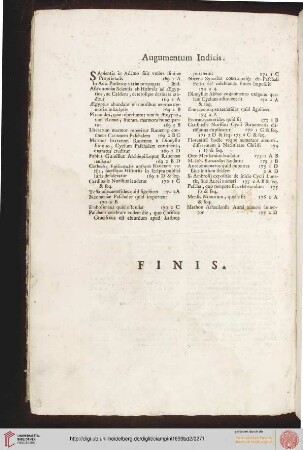 Augumentum Indicis