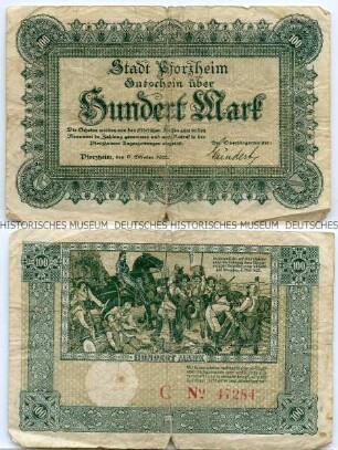 Pforzheim, 100 Mark
