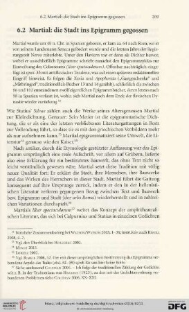 6.2 Martial: die Stadt ins Epigramm gegossen