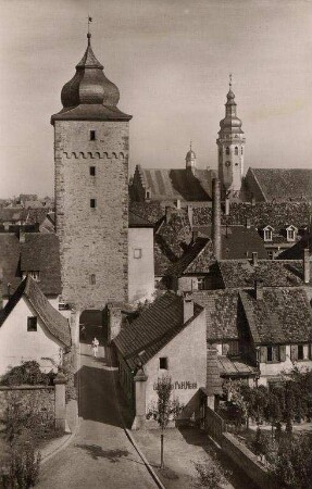 Postkartenalbum mit Motiven von Durlach. "Karlsruhe- Durlach. Basler Tor"