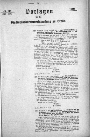 No. 39 (826-836), 8. November 1919