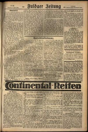 Zweite Ausgabe vom Sonntag, den 08. April 1928.