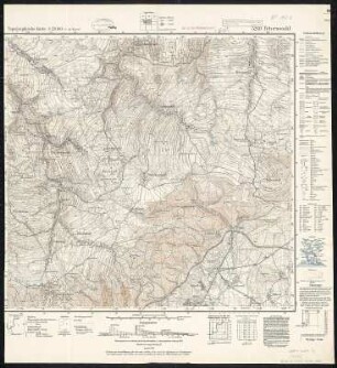 Meßtischblatt 5249 : Peterswald, 1943 : Peterswald. - Aufn. 1932, hrsg. 1934, letzte Nachtr. Sachsen 1937, Sudetenland 1939. - 1:25000. - Leipzig, 1943. - 1 Kt.
