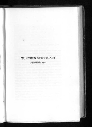 München-Stuttgart Februar 1901