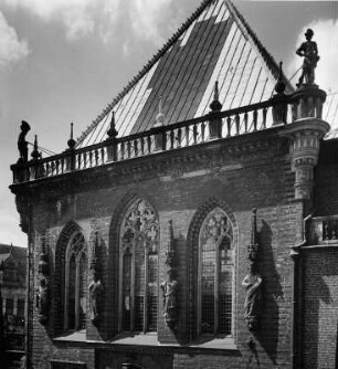 Bremen. Altes Rathaus (1405-1410, 1545 und 1608-1614). Teilansicht