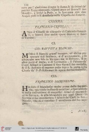 [CLI. Francesco Marchesini – CLX. Paolo Salvetti]