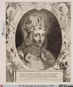 Bildnis Friedrich der Schöne, Erzherzog von Österreich, 1314-22 römisch-deutscher (Gegen)König