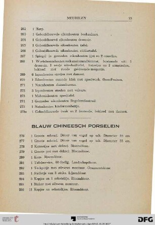 Blauw Chineesch Porselein (Nr. 276-313)