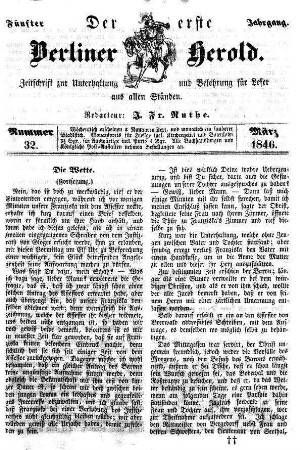 Nummer 32, März 1846