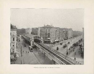Wiener Straße mit Hochbahn-Bahnhof