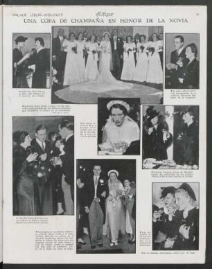 Una copa de champaña en honor de la novia : Enlace Leslie - Mulcahy