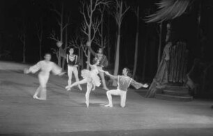 Szenenbilder aus dem Ballett "Dornröschen" von P. Tschaikowski, Städtische Oper Berlin, 1955