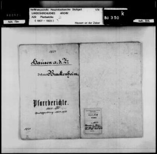 Hausen/Zaber: Pfarrberichte und Pfarrbeschreibungen
