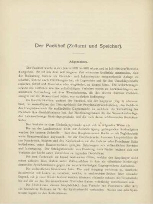 Der Packhof (Zollamt und Speicher)