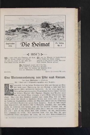 September 1914, 24. Jahrg. Nr. 9