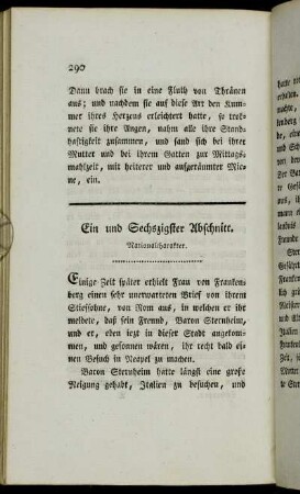 Ein und Sechszigster Abschnitt. Nationalcharakter