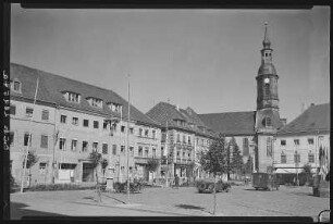 Großenhain. Markt und Marienkirche