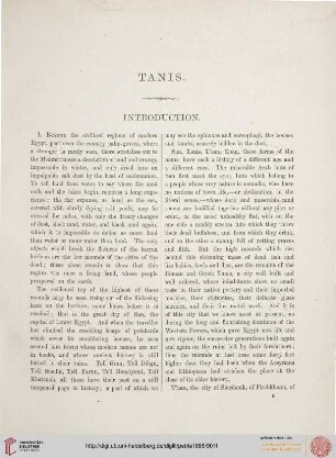 Tanis: Introduction