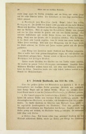 § 8. Friedrich Barbarossa, von 1152 bis 1190