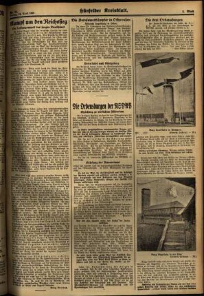 Zweite Ausgabe vom Freitag, den 24. April 1936.
