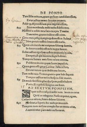 Ad Sextum Pompeium.