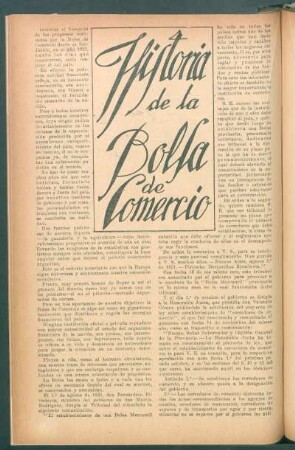 Historia de la Bolsa de Comercio