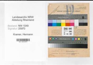 Entnazifizierung Hermann Kramer , geb. 15.03.1906 (Bahninspektor)