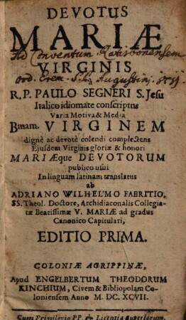 Devotus Mariae Virginis