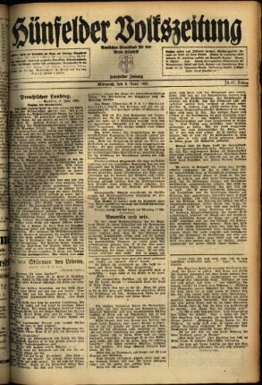 Ausgabe vom Mittwoch, den 08. Juni 1921.