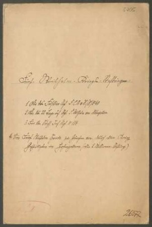 Fürst Wilhelm-Kriegs-Stiftungen