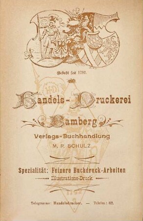 Adressbuch Stadt Bamberg. 1895