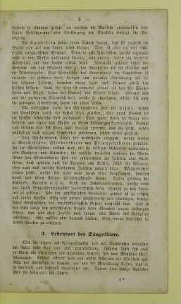 3. Lebensart der Säugethiere