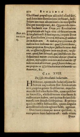 Cap. XVII. De festo Novilunii Iudaeorum.